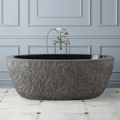 solid stone bathtub