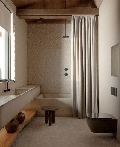 minimalist shower curtain