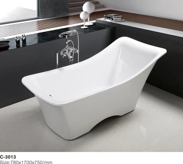 product-370-350 (3) C-3013 – weiße freistehende Acrylbadewanne in unregelmäßiger Form im europäischen Stil.jpg