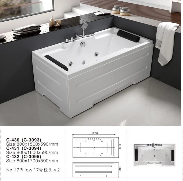 C-3093 C-3094 C-3095-Rectangular Acrylic Two Person Bath Whirlpool Massage Tub.jpg