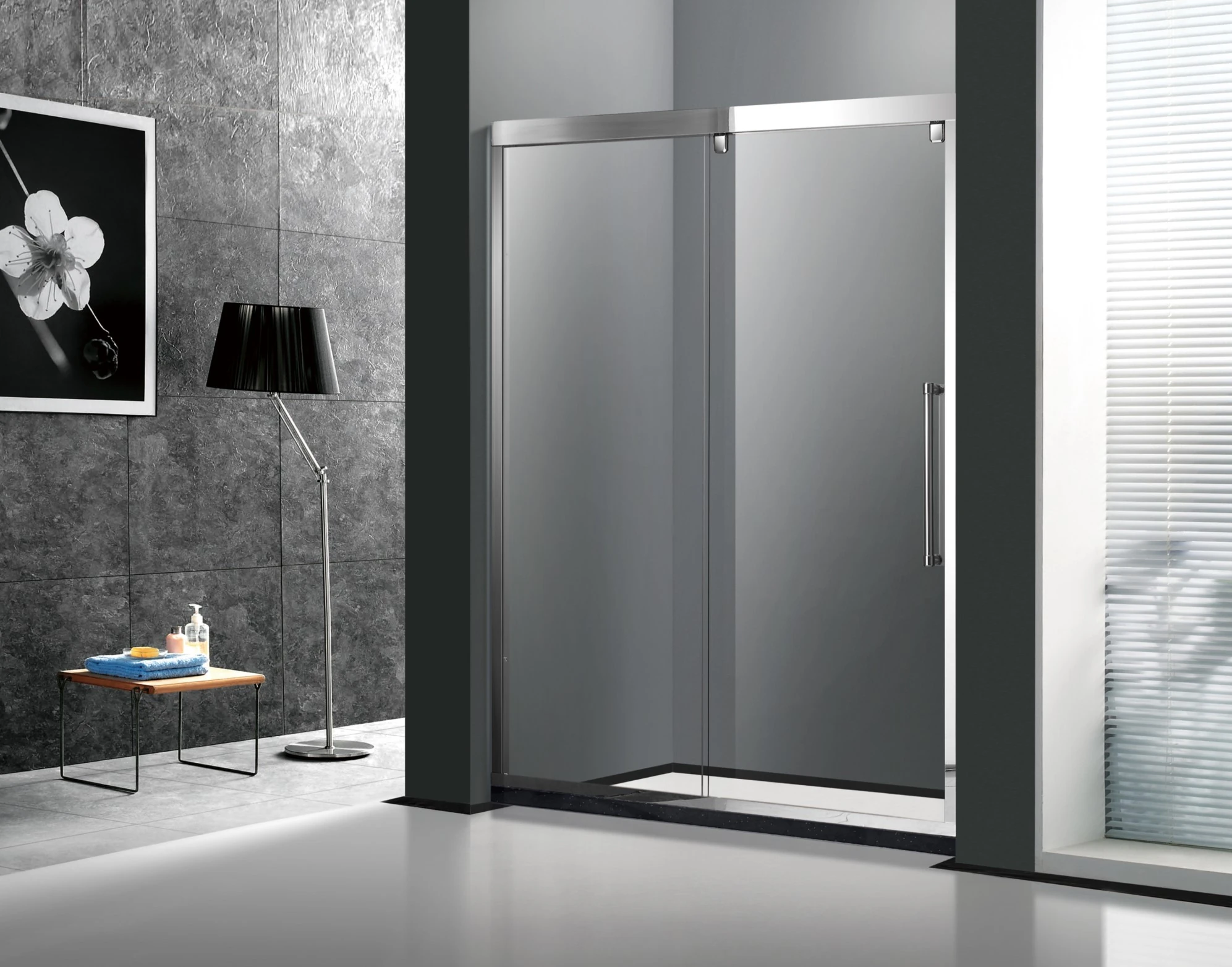 BXG-84 Classic Style Bathroom Stainless Steel Sliding Shower Door_副本.jpg