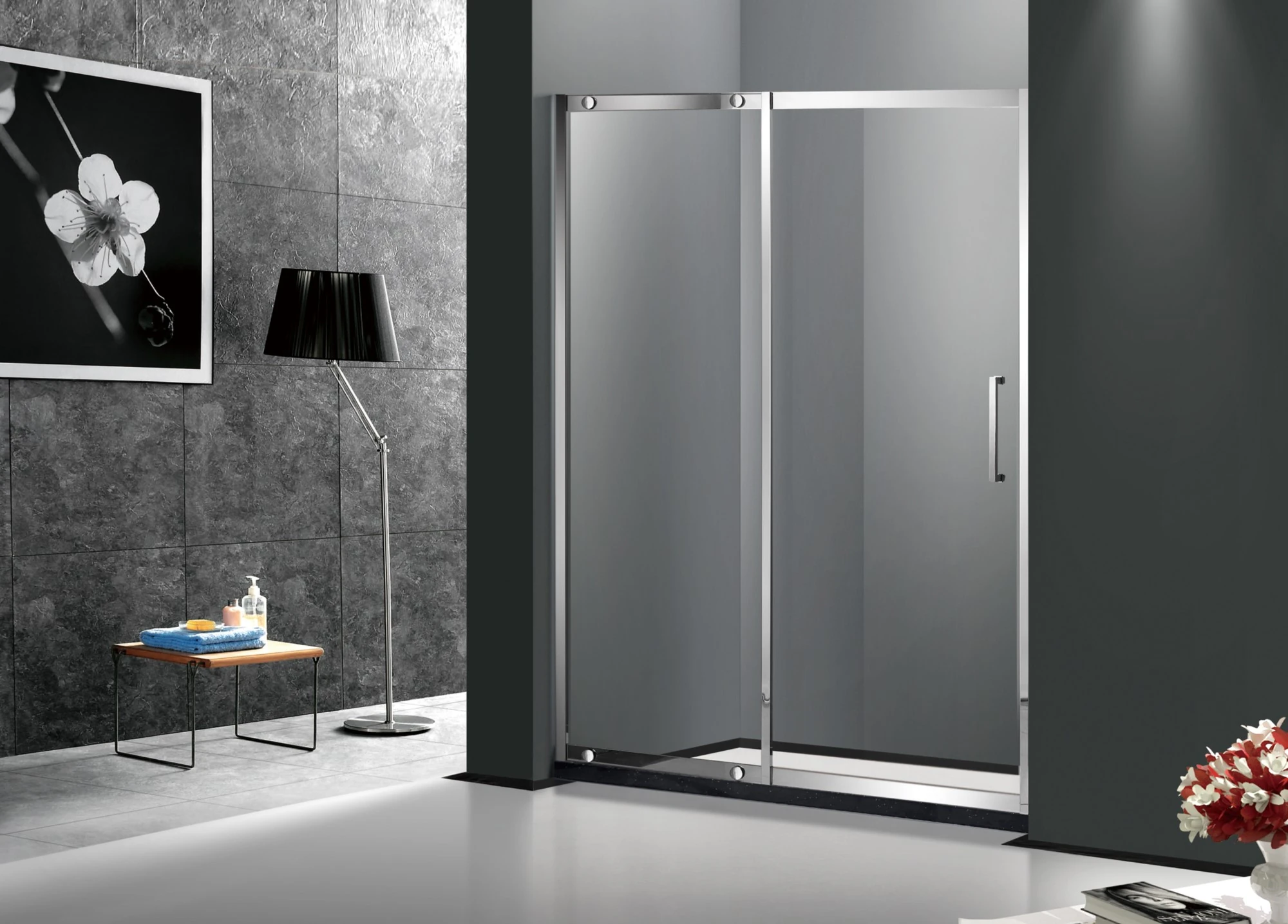 BXG-88 High Gloss Stainless Steel Cheap Price Sliding Shower Door For Sale_副本.jpg