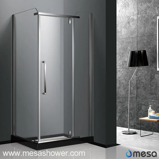 Stainless Steel Shower Cabin with Pivot Swing Door