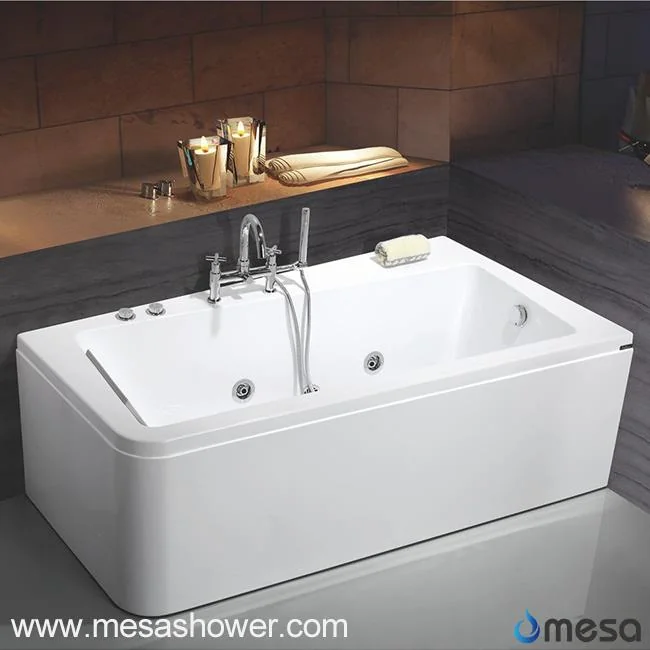 2017 New Irregular Acrylic Whirlpool Massage Bath Tub With Separated Inner And Outer