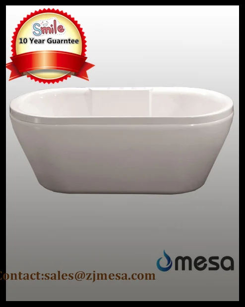(3) MEC-3061-- Freistehende ovale Acrylbadewanne mit polierter Chromoberfläche für eine Person.jpg