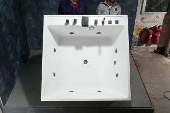 product-1-1 Model C-3193 2017 New Product Acrylic Square Shape Bath Tub with Jetted Whirlpoor Massage Function-2(001)