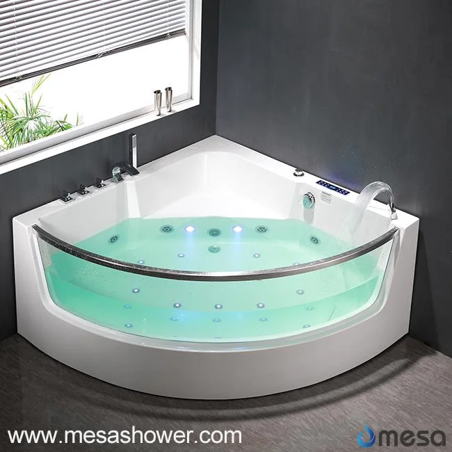2017 Corner Sector Jetted Whirlpool Hot Acrylic Bathroom Bathtub