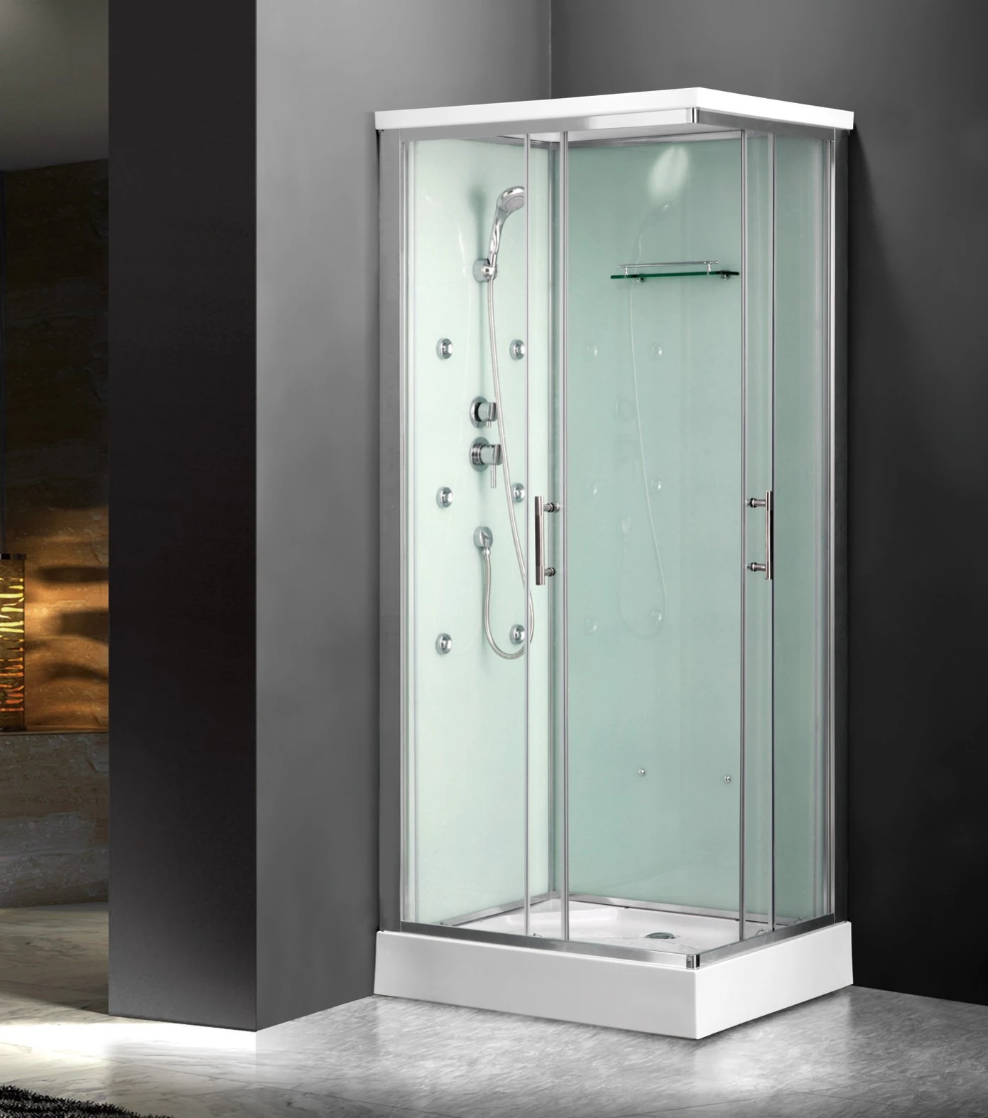 AKL-1355-G-Complete Glass Shower System With Acrylic Tray_副本.jpg