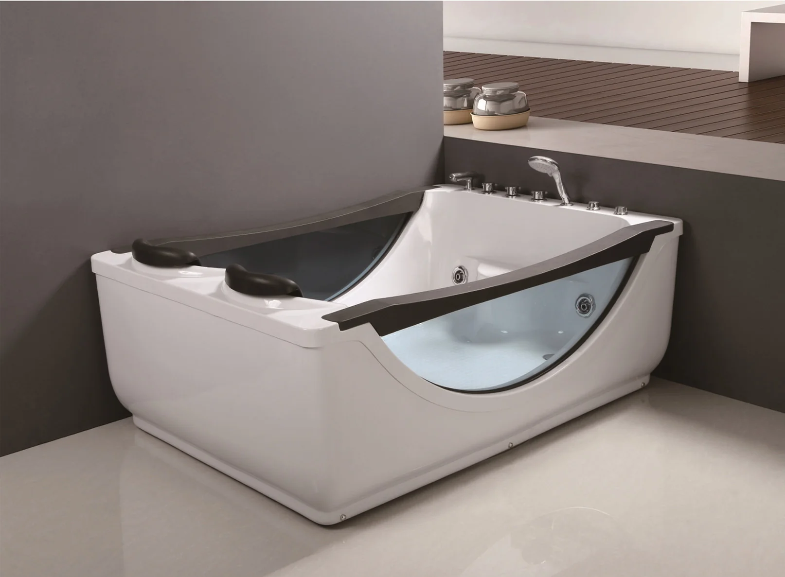 product-746-549 C-040-Luxury White Black ABS Glass Hot Tub Whirlpool Massage Jetted Bathroom Bathtub with Cheap Price for Sale.jpg