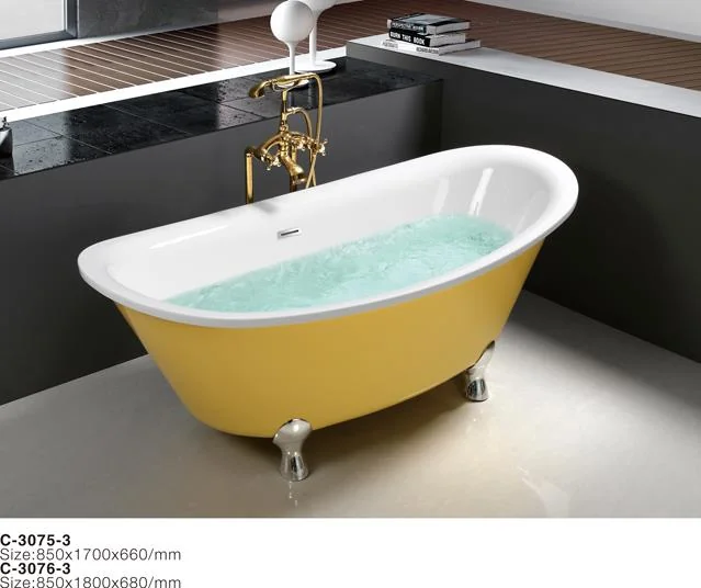 C-3075-A-Classical 디자인 옐로 클로풋 독립형 욕조.jpg