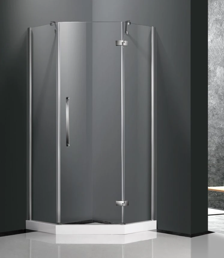 WA-11-Corner Design Neo Angle Frameless Shower Enclosure with 1 Hinged Door_副本.jpg