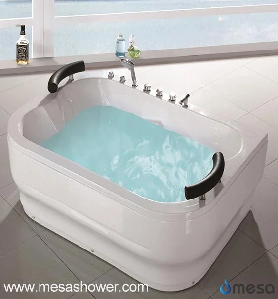 Extra Large Rectangular Double Whirlpool Massage Bath Tub