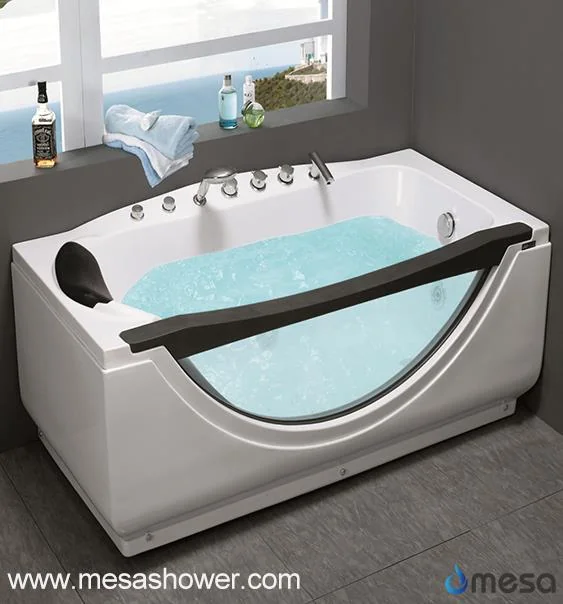 Large Deep Rectangular Whirlpool Massage Soaking Tub