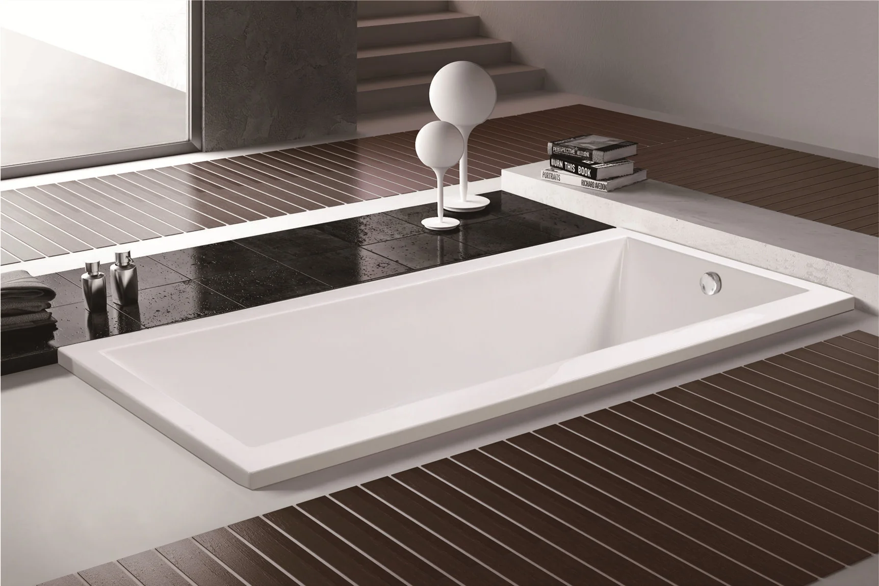 MEC070--Simple Design Economic White Acrylic Rectangle Drop-in Soaking Hot Tub.jpg
