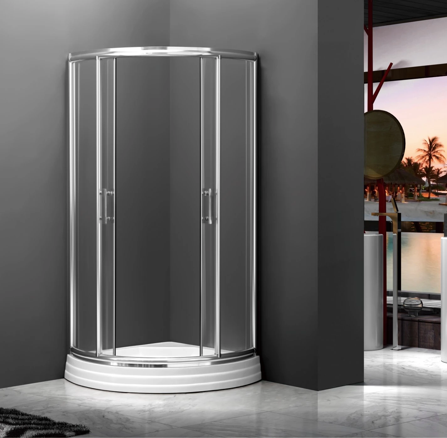 A-40 Sector Corner Cheap Price Bathroom Hot Sale Sector Shower Door_副本.jpg