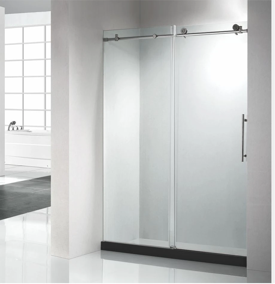 PF-75 Simple Design Frameless Hot Sale Sliding Shower Door With Handle_副本.jpg