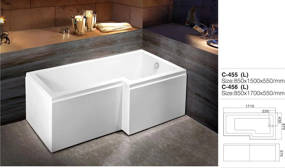 product-700-413 C-455-New Bồn tắm acrylic solid surface hình chữ L mới ra mắt.jpg