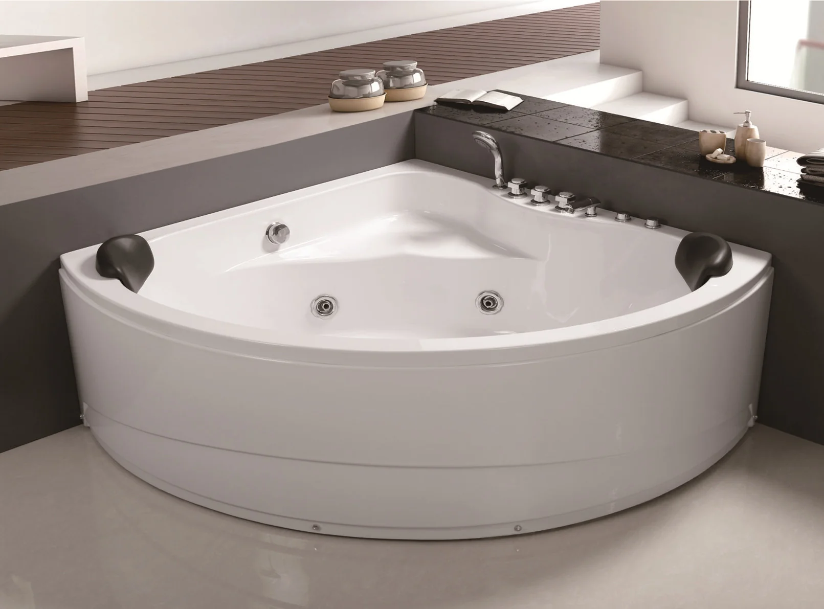 （3） MEC064-- Charming Two Person Bath Sector Whirlpool Massage Tub.jpg