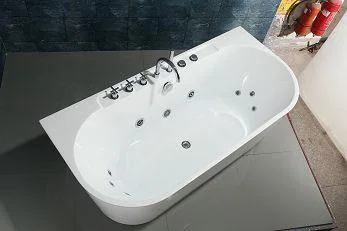 product-1-1 C-3194-2017 Neue freistehende Acrylbadewanne mit ovalem Innenbecken und Whirlpoolmassage Tub-2(001)