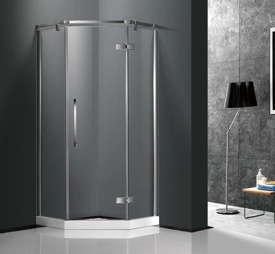 WA-09 New Diamond Shape Frameless Fashion Hinge Bathroom Shower Enclosure_副本.jpg