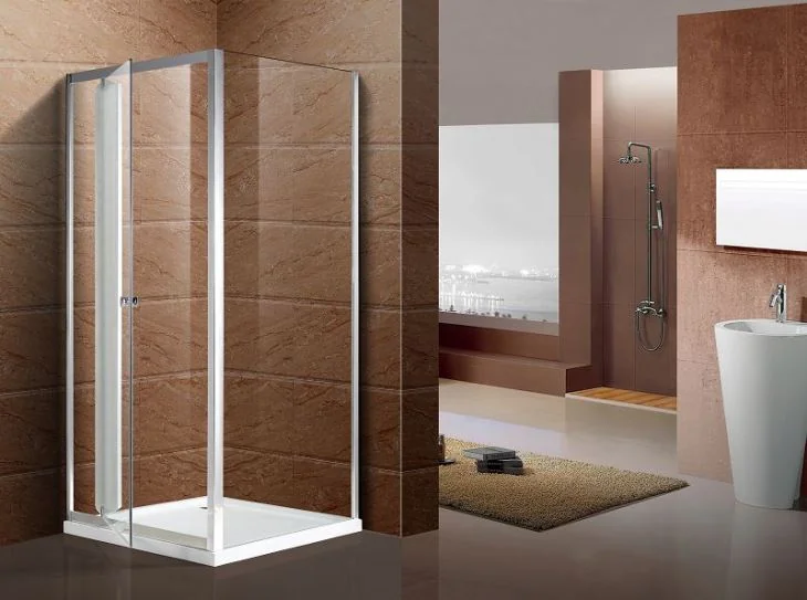 Disenyong glass shower enclosure para sa banyo