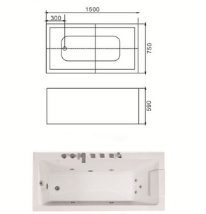 Simple Modern Design Style Hot Corner Whirlpool Jetted Bathroom Acrylic Tub for Sale Simple Modern Design Style Hot Corner Whirlpool Jetted Bathroom Acrylic Tub for Sale