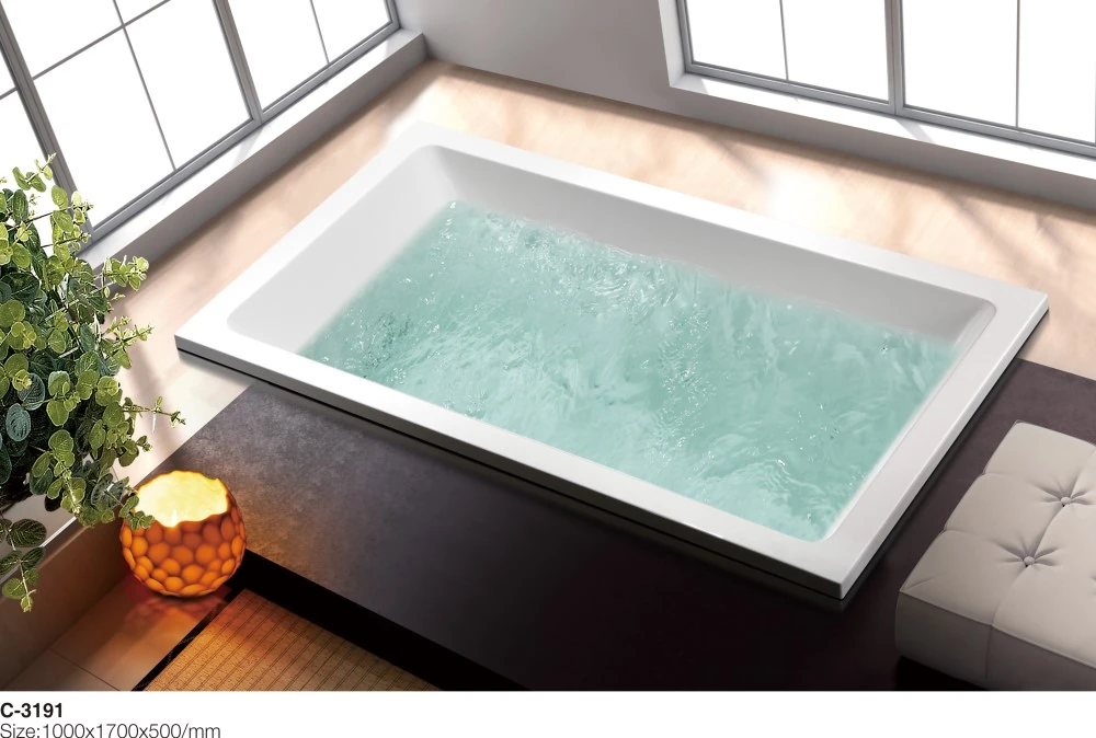 (1) MEC-3191-- Simplified White Large Acrylic Rectangle Drop-in Bathtub_副本.jpg
