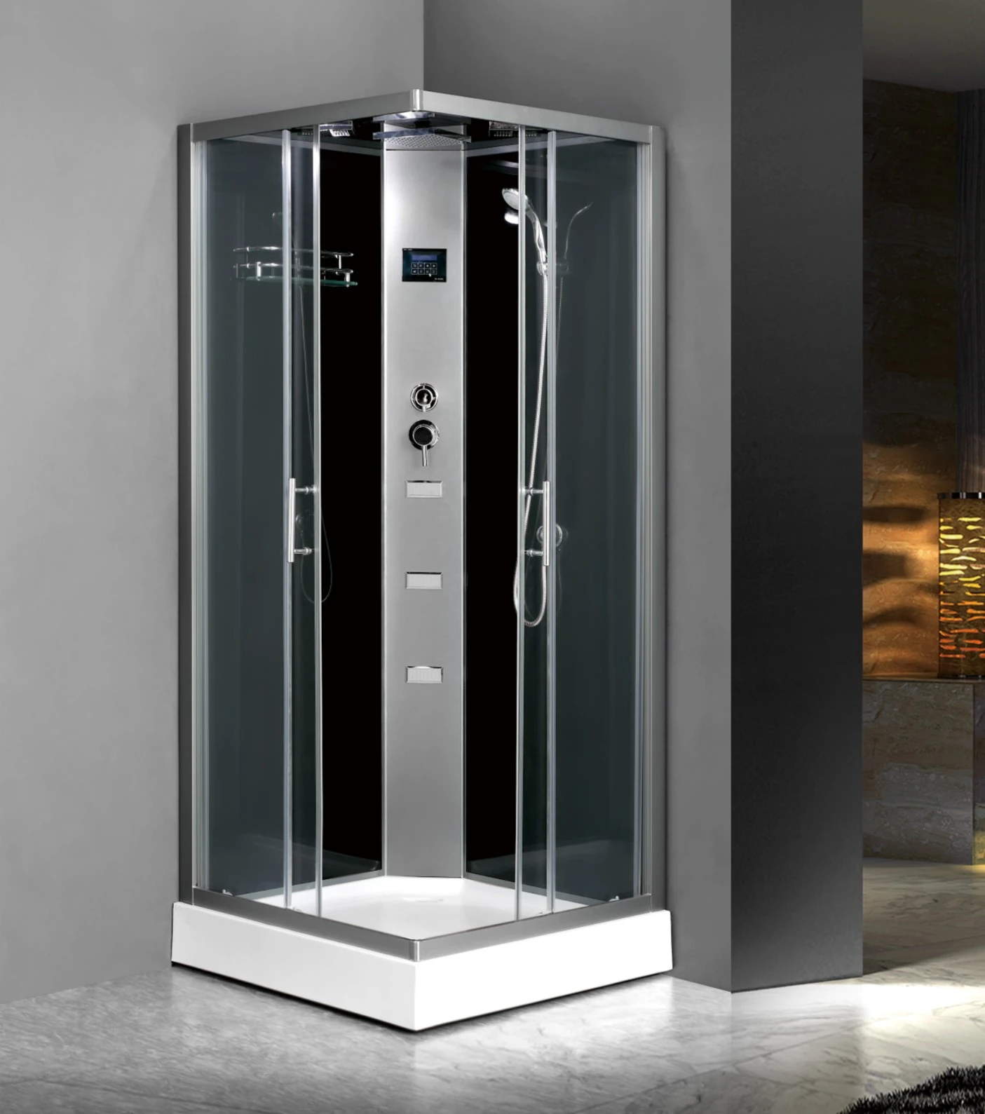 L-519-Corner Square Shower Unit With Black Painted Glass_副本.jpg