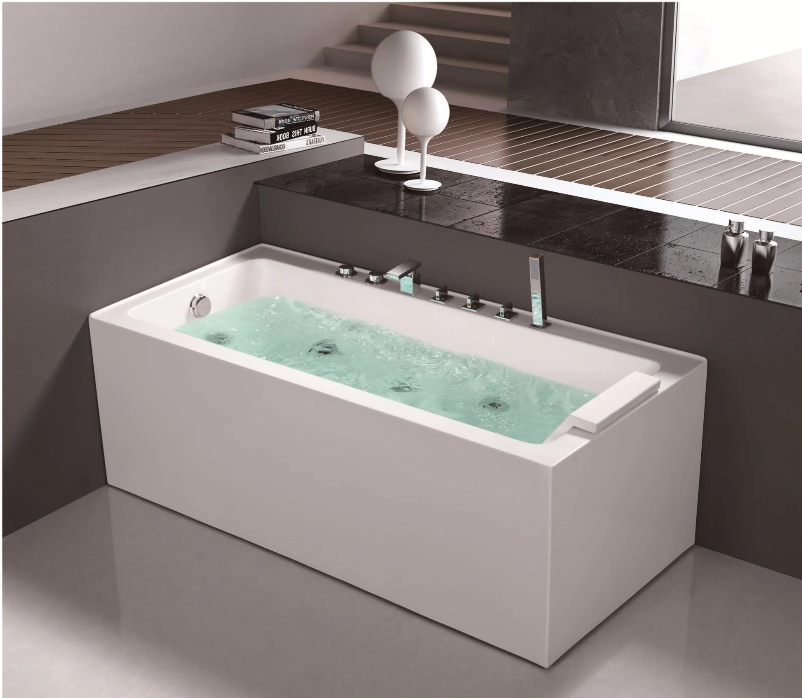 product-746-650 C-437 C-3127(R) Simple Modern Design Style Hot Corner Whirlpool Jetted Bathroom Acrylic Tub for Sale.jpg