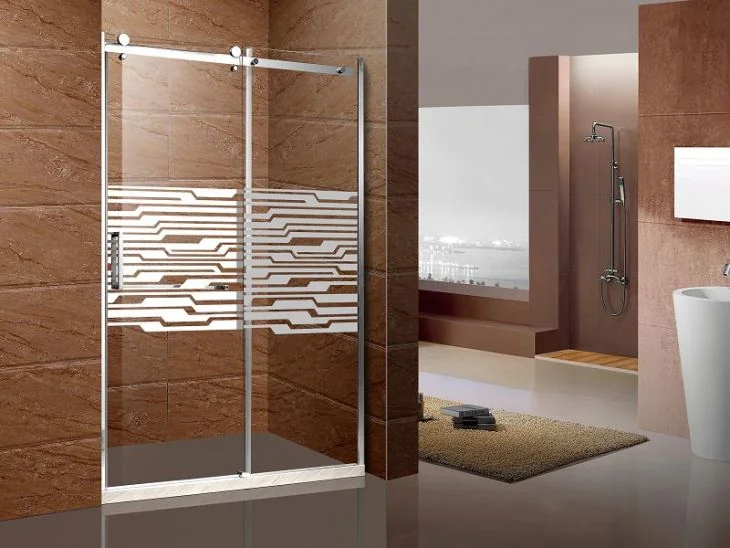 Shower door para sa banyo