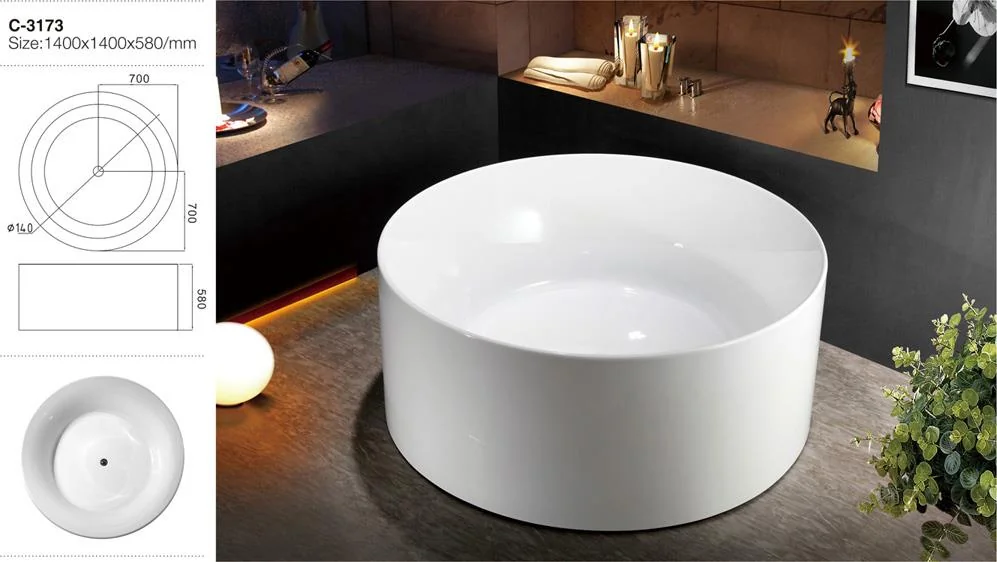 (1) MEC-3173 — baignoire îlot ronde en acrylique avec évacuation centrale pour une ou deux personnes.jpg