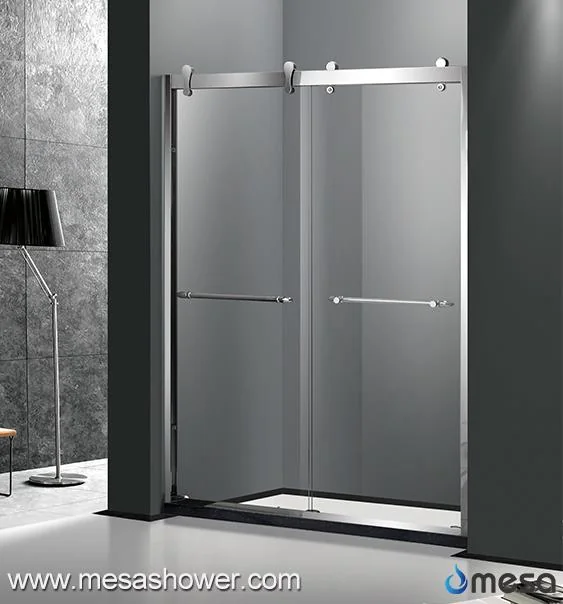 Hot Sale Simple Design Framed Stainless Steel Sliding Shower Door