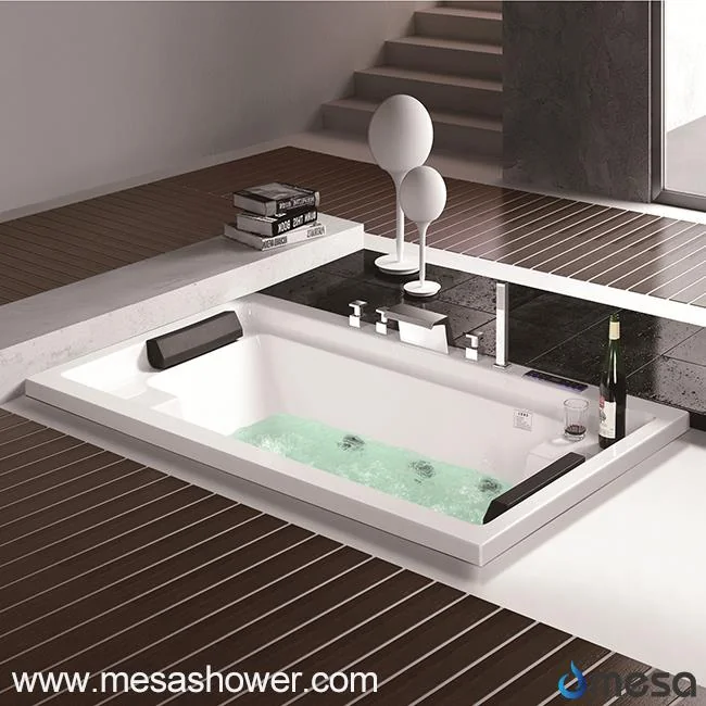 Baignoire encastr&eacute;e en acrylique de luxe et de nouveau design, tr&egrave;s demand&eacute;e, &agrave; petit prix et livr&eacute;e rapidement