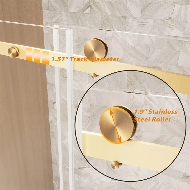 Gold Sliding Shower Doors Gold Sliding Shower Doors