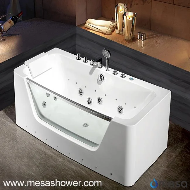 Latest New Modern Design Luxury Hot Tub Whirlpool Massage Jetted Acrylic Bathroom Bathtub for Sale with Cheap Price