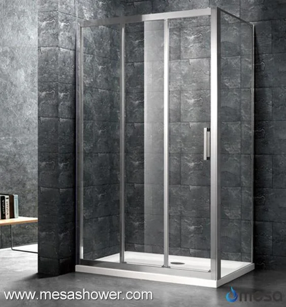 Framed 2017 New Design Folding Clear Glass Sliding Shower Enclosure
