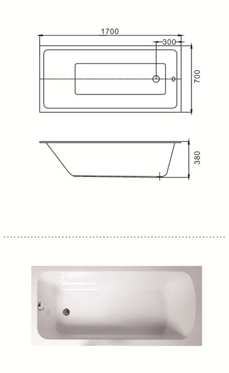 (2) MEC070--Simple Design Economic White Acrylic Rectangle Drop-in Soaking Hot Tub.jpg