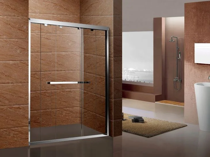 Corner shower screen para sa wet room