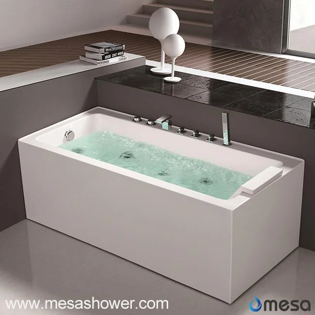 Simple Modern Design Style Hot Corner Whirlpool Jetted Bathroom Acrylic Tub for Sale
