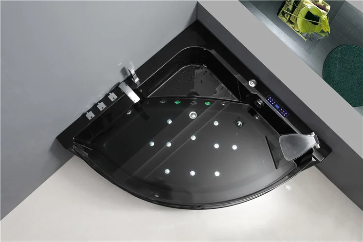 product-1-1 C3130-B 2017 Simple Design Black Acrylic Hot Whirlpool Jetted Massage Bathroom Bathtub-2_副本.jpg