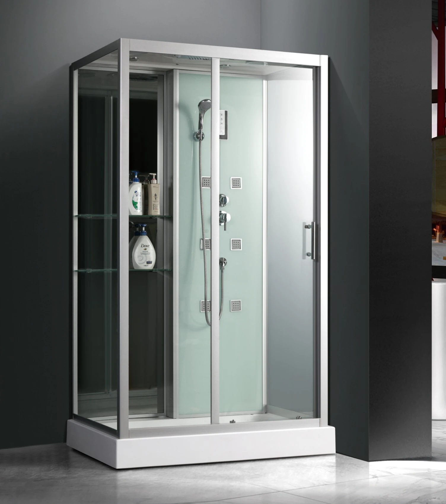L-529-CX-2-Corner Large enclosed Shower Sall With Slinding Door_副本.jpg
