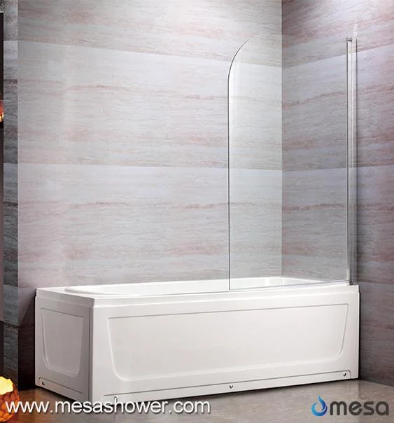 Simple Design Frameless Pivot Modern Style Bathtub Bath Tub Screen
