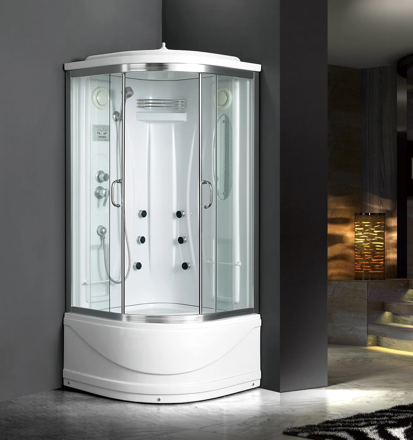 A-007-Corner Shower Stall With Acrylic Back Panel_副本.jpg