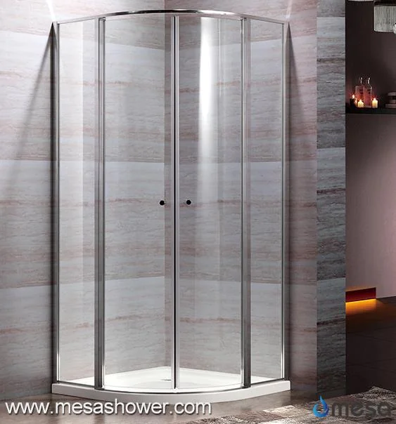 Corner Sector Framed Modern Design Swing Pivot Shower Enclosure