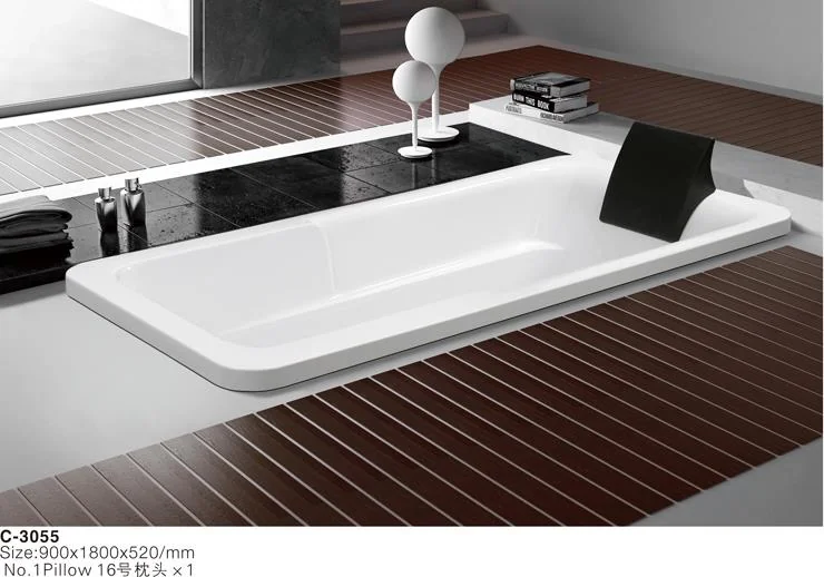 product-1-1 (1) MEC3055-Simple Design White Acrylic Rectangle Shape Drop-in Soaking Hot Tub.jpg