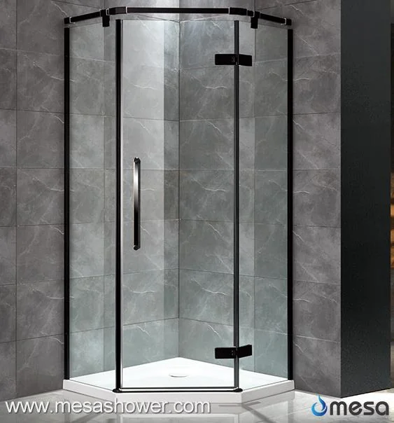 Neo Angle Hinged Shower Enclosure With Frame