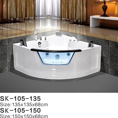 product-1-1 SK-105 Acrylbad met glas, bubbelbadfunctie en massagestralen