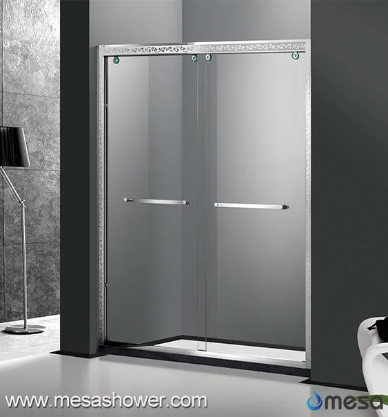 Framed Classic Design Roller Bathroom Stainless Steel Shower Enclosure