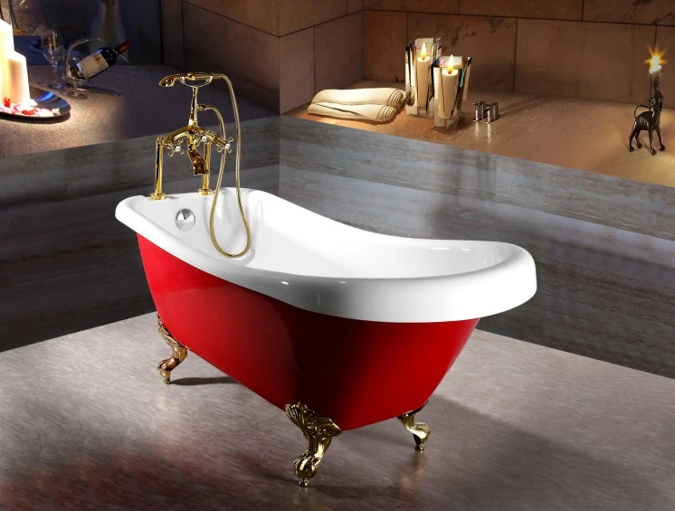 (3) C-3136-2 C-3137-2 -Classical Charming Red European Freestanding Clawfoot  Soaking Bath Tub_副本.jpg