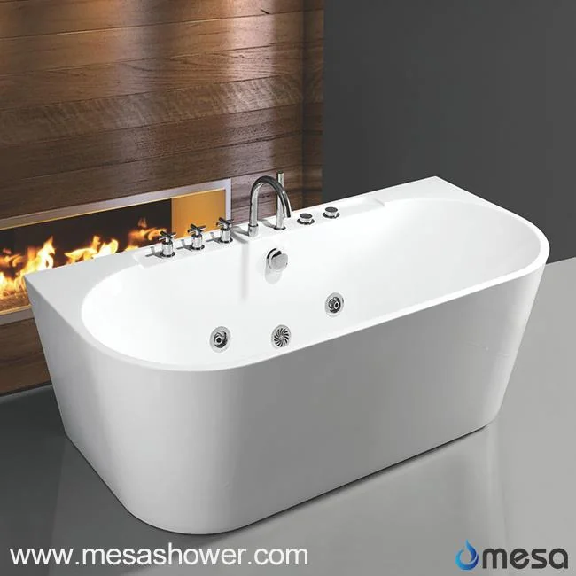 2017 New Arrival Oval Inner Free Standing Acrylic Whirlpool Massage Bathroom Bath Tub